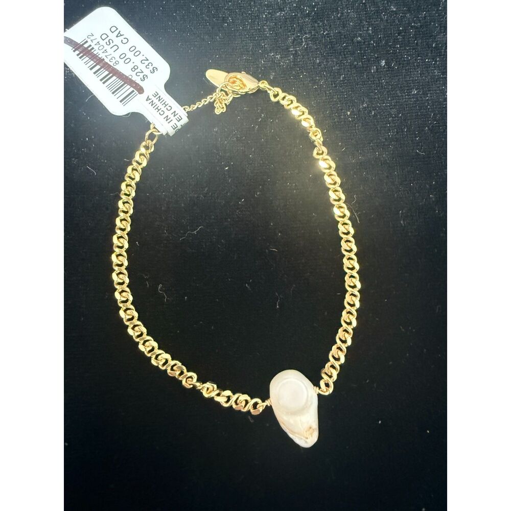 NWT Anthropologie Serefina Pearl Chain Bracelet